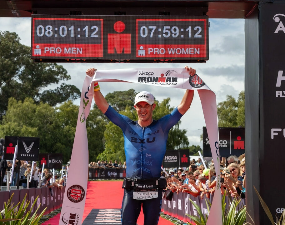 Steve McKenna got the win at the 40th edition of IRONMAN New Zealand.