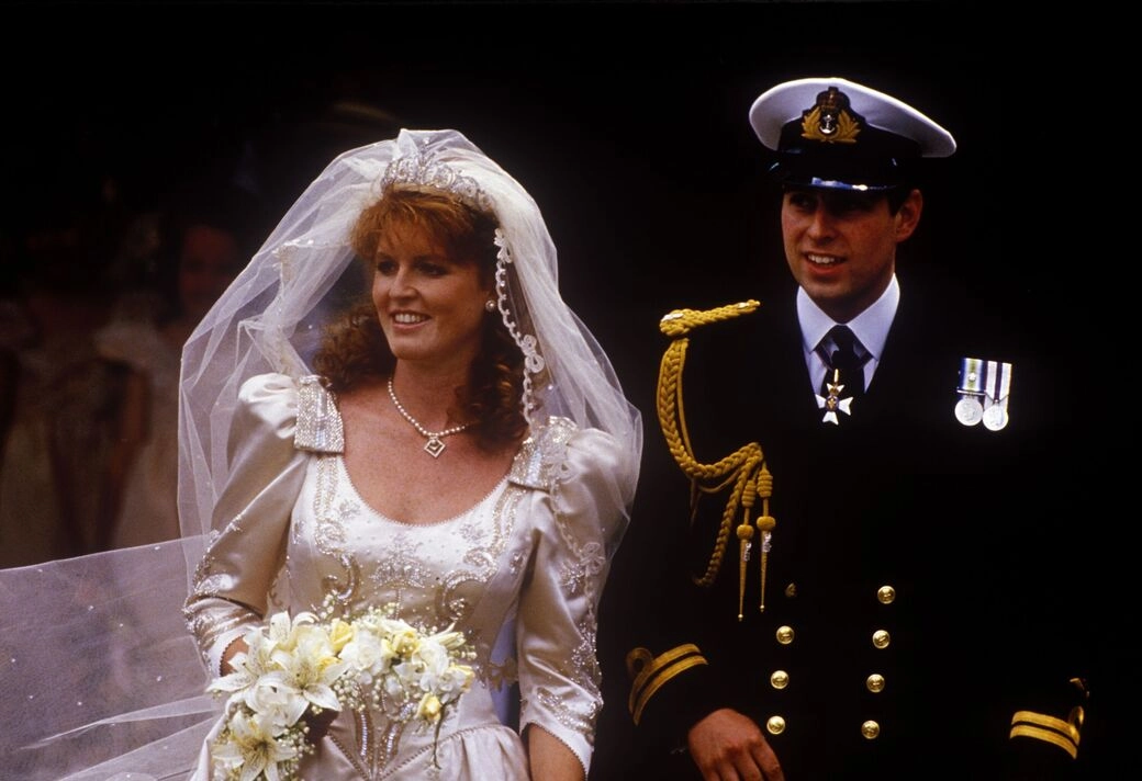 The wedding of Prince Andrew, Duke of York, and Sarah Ferguson at Westminster Abbey, London, UK