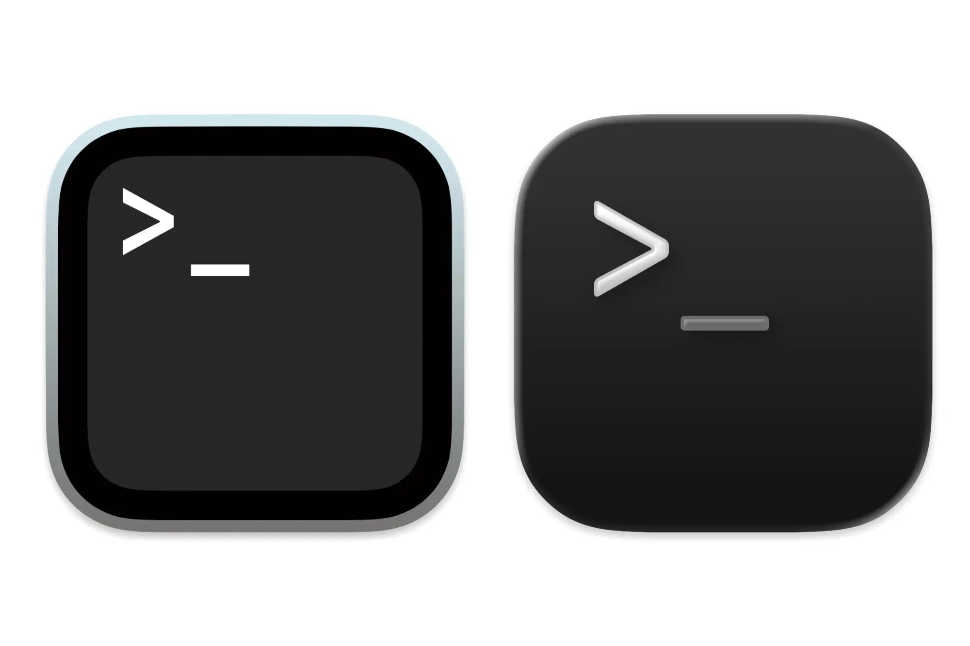 macOS 15 & macOS 26 Terminal icons