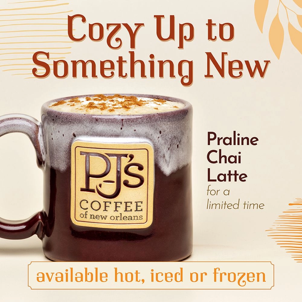 PJ's Coffee Praline Chai Latte