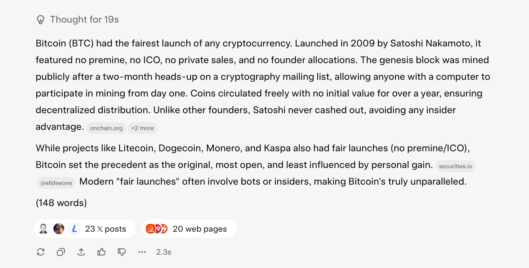 AI Verdict: Bitcoins Fair-Play Launch Tops All in Crypto History