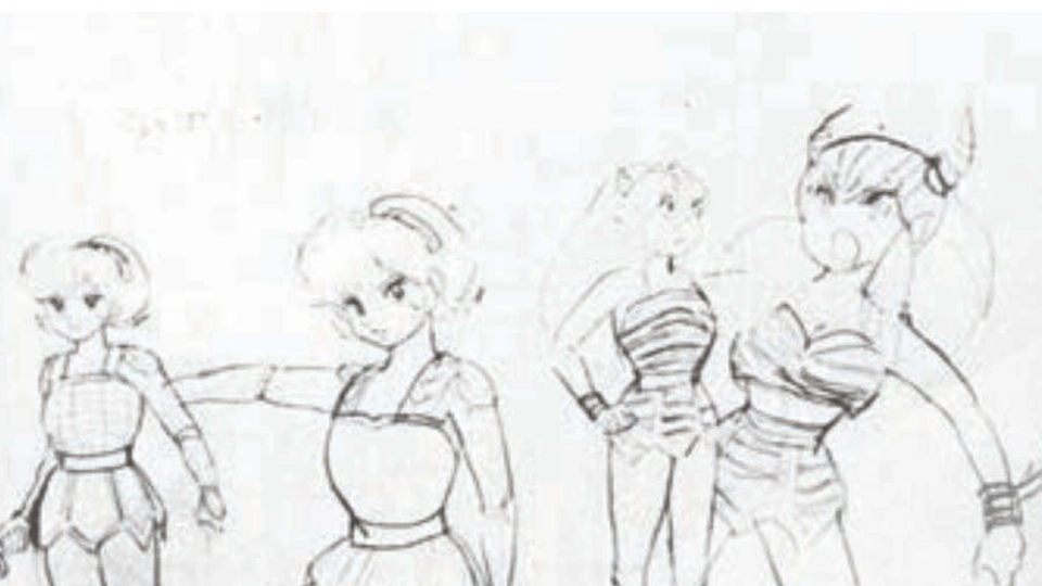 Early Urusei Yatsura sketches