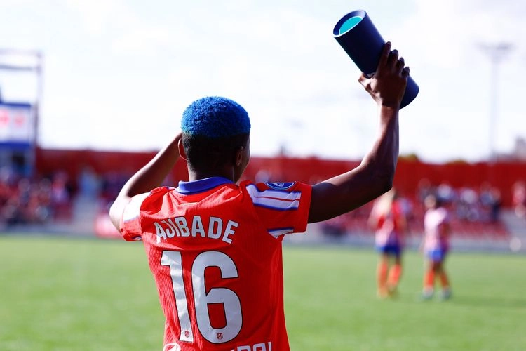 Nigeria and Atl�tico Madrid star Rasheedat Ajibade.