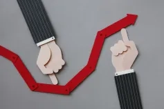 Illustration of growth and decline