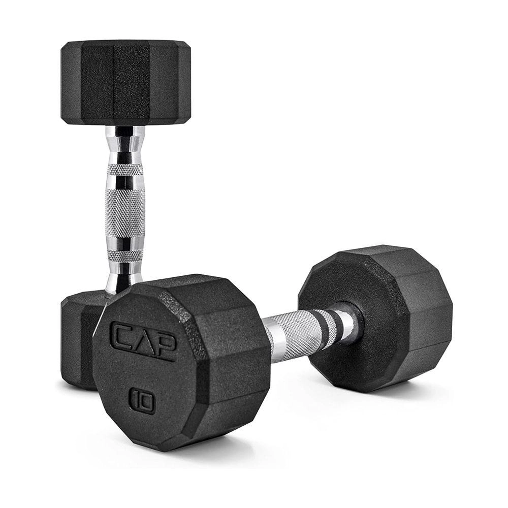 Coated Hex Dumbbell Weights (10-lb Pair)