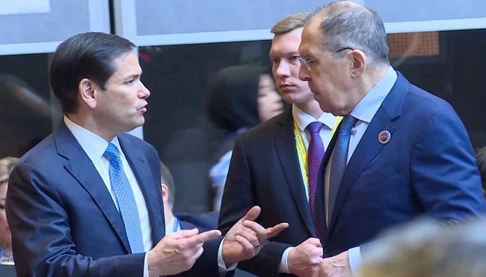 US Secretary of State Marco Rubio and Russian Foreign Minister Sergey Lavrov. Russian Foreign Ministry Press Service/TASS