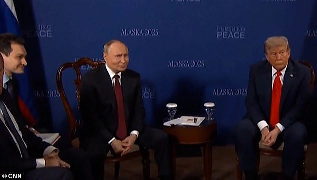 Trump said he agreed with Putin (pictured together in Alaska on Friday) that the best way to end the war was to go straight to a peace settlement - not via a ceasefire
