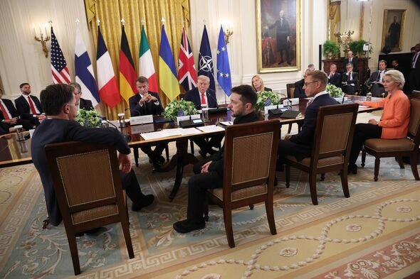 Trump meets with European leaders