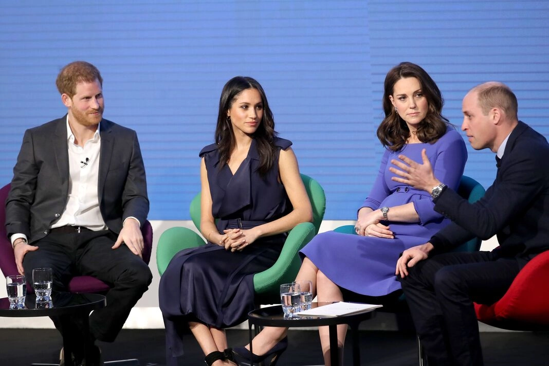 The Waleses and the Sussexes at the first Royal Foundation forum in 2018