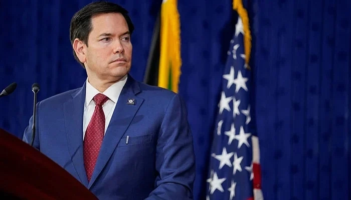 Secretary of State Marco Rubio attends a joint press conference with Jamaican Prime Minister Andrew Holness, in Kingston, Jamaica, March 26, 2025.  Reuters