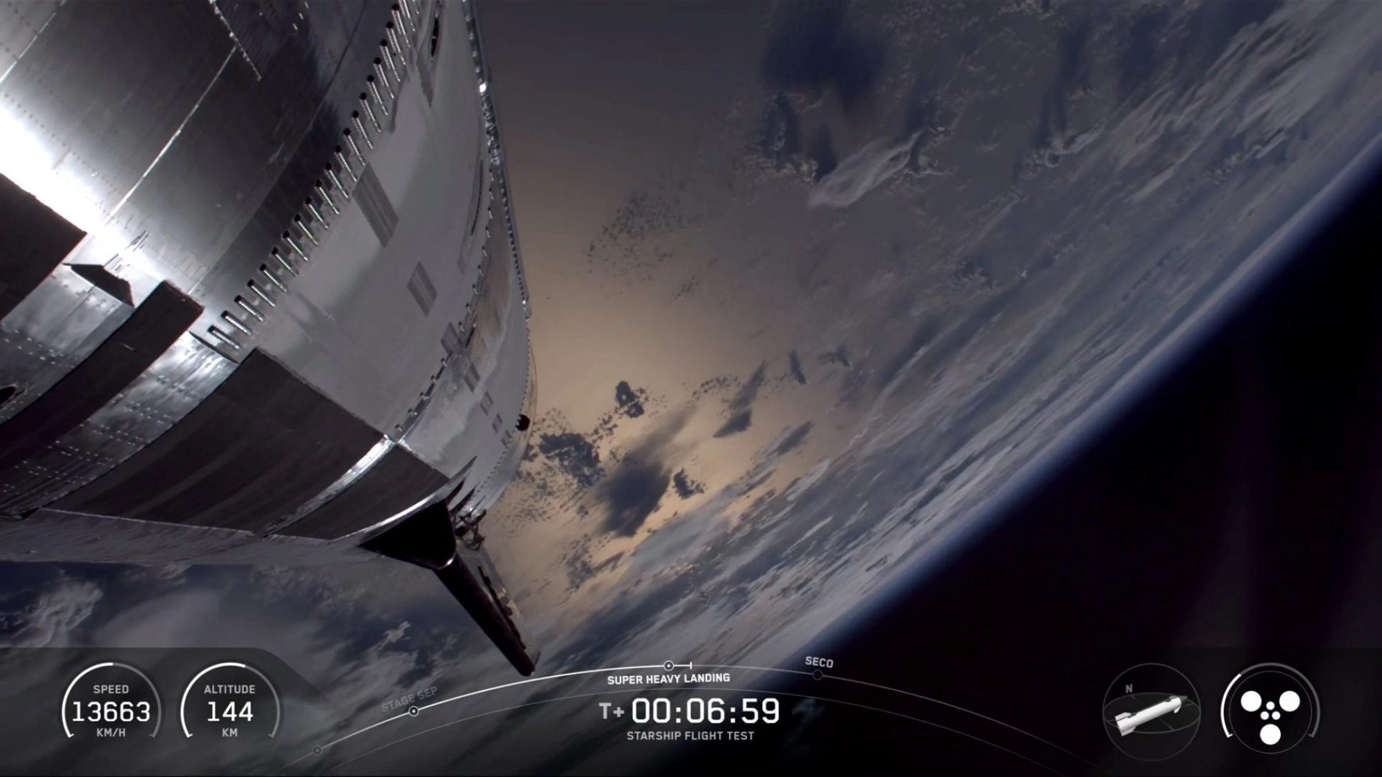 images from Starship Flight 10