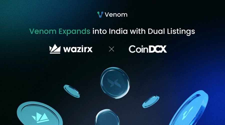 Venom Expands into India with Dual Listings on WazirX and CoinDCX