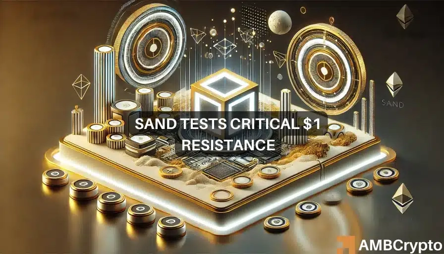 Sand crypto tests $1 level: Retracement or breakout ahead?