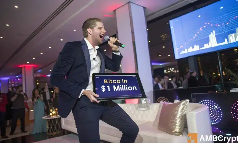 $1 mln for Bitcoin? Eric Trump thinks so – Here’s what it will take