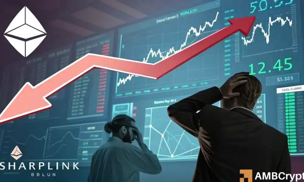 SharpLink Stock Plunges 66% Amid Ethereum Treasury Move Confusion