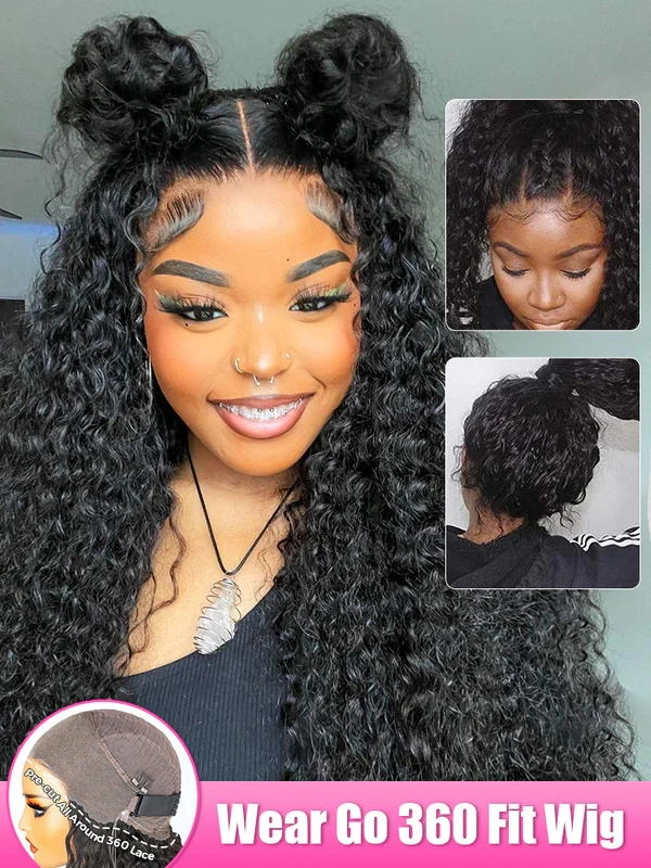 CurlyMe Hair Drawstring 360 Wig: Comfort and Style Redefined