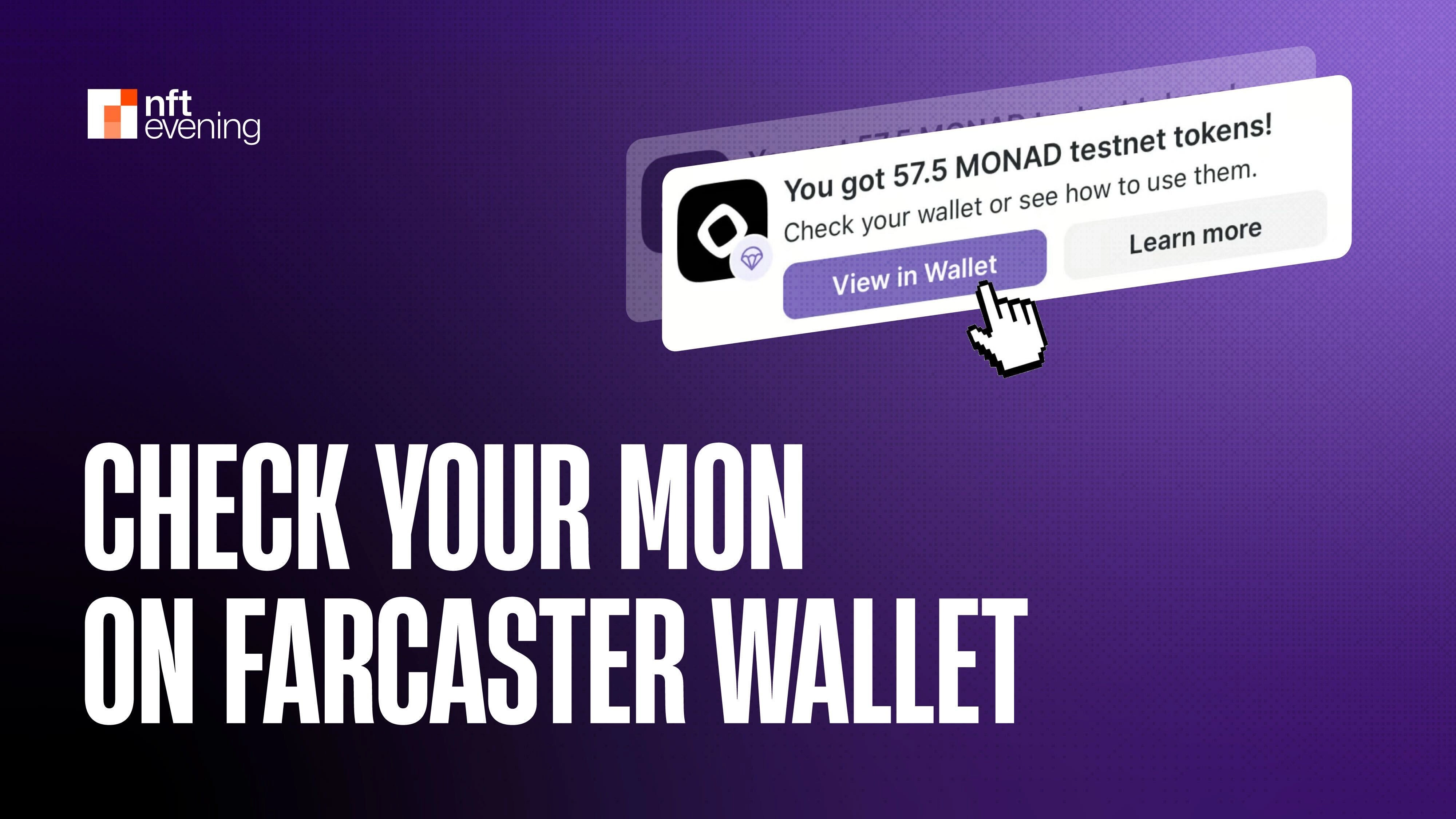 Explore Monad's Airdrop Rewards on Farcaster: Check Your MON Token Balance