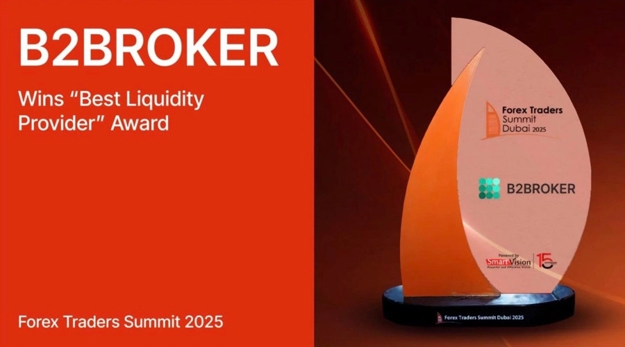 B2BROKER Wins Best Liquidity Provider Award at Forex Traders Summit Dubai 2025