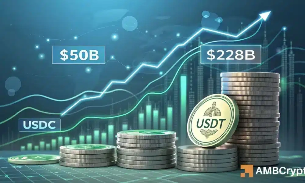 Stablecoin Reserves on Exchanges Surge to $50 Billion, Signaling Crypto Market Confidence
