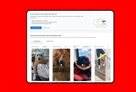 YouTube Launches Open Call Feature to Boost Brand-Creator Partnerships