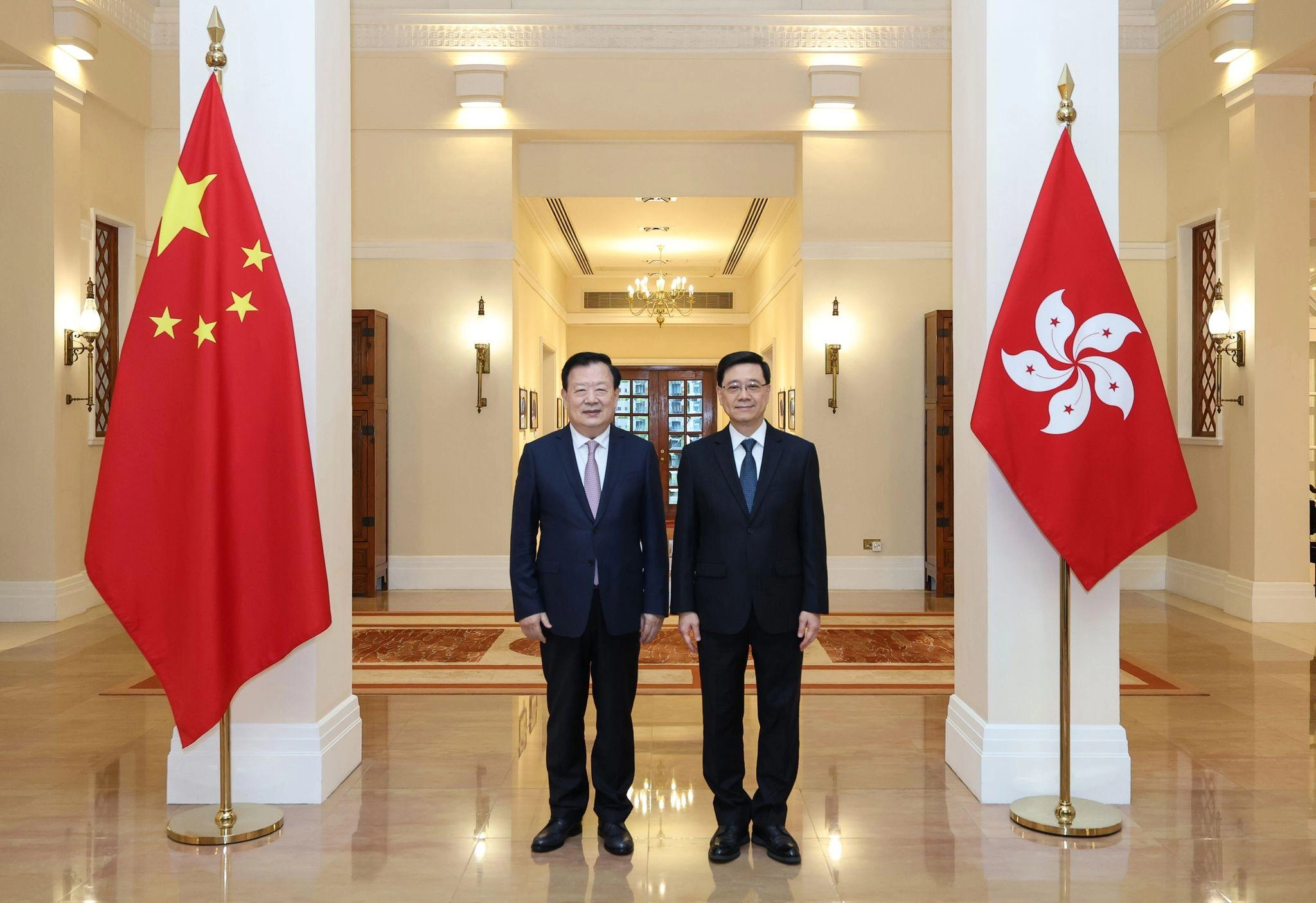 State Council Mr Xia Baolong arrives in Hong Kong to attend 5th Anniversary of Promulgation & Implementation of Hong Kong National Security Law Forum (with photos)