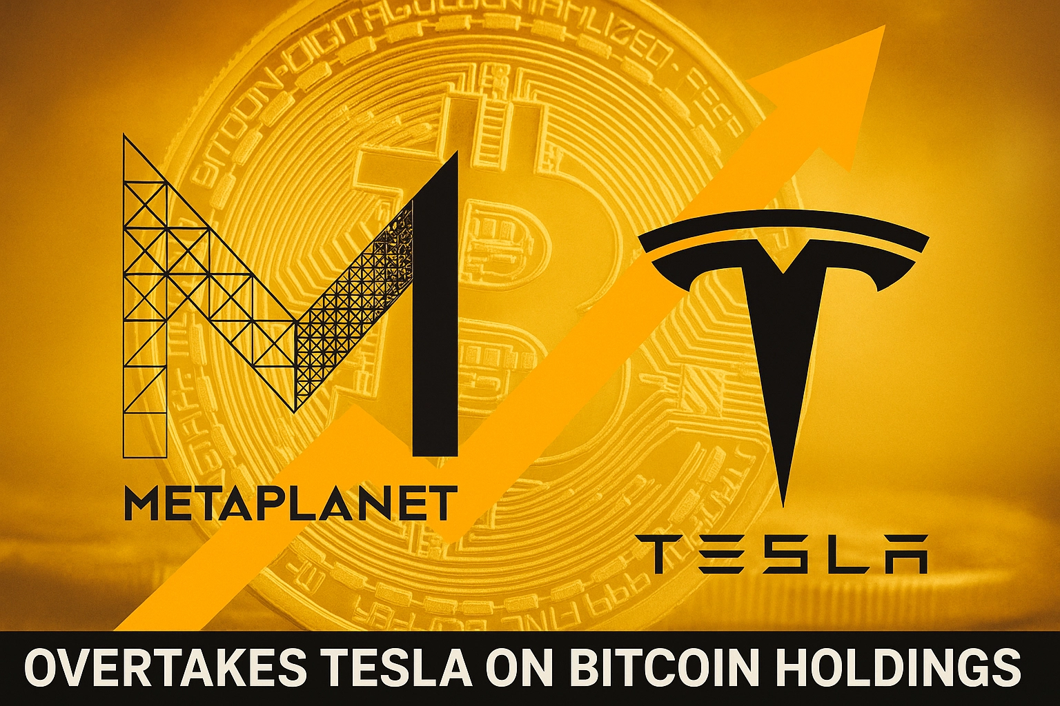 Metaplanet Surpasses Tesla as 7th Largest BTC Holder