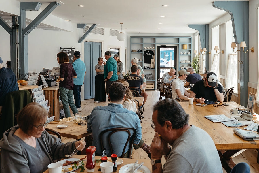 Camden, Maine Cafe Bridges Community and News in Unique Way