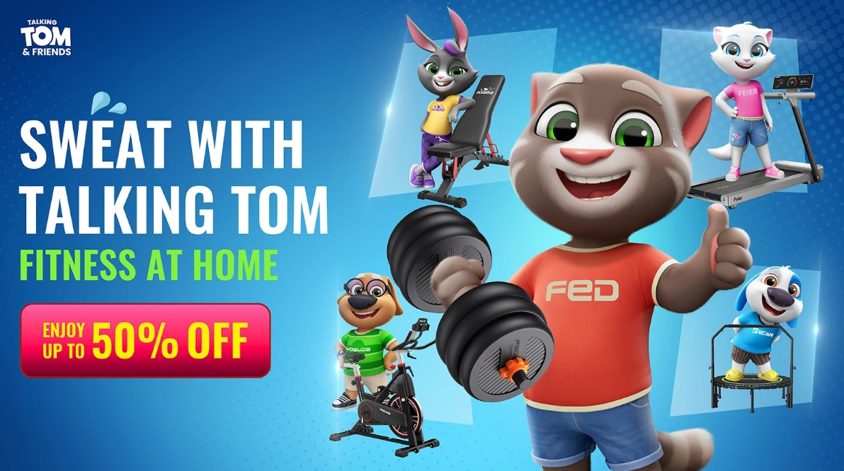 Sweat with Talking Tom: Fun Family Fitness Campaign Launching in July