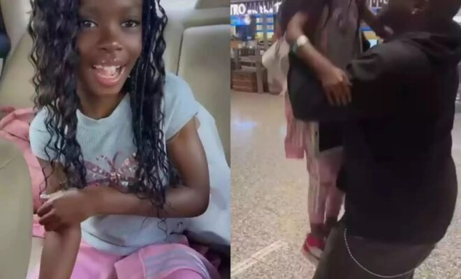 Comedian Buchi joyfully reunites with daughter after estrangement