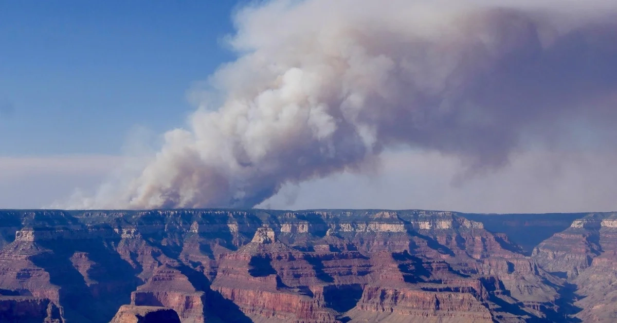 Wildfires Near Grand Canyon Grow Uncontained, Canadian Smoke Engulfs U.S.