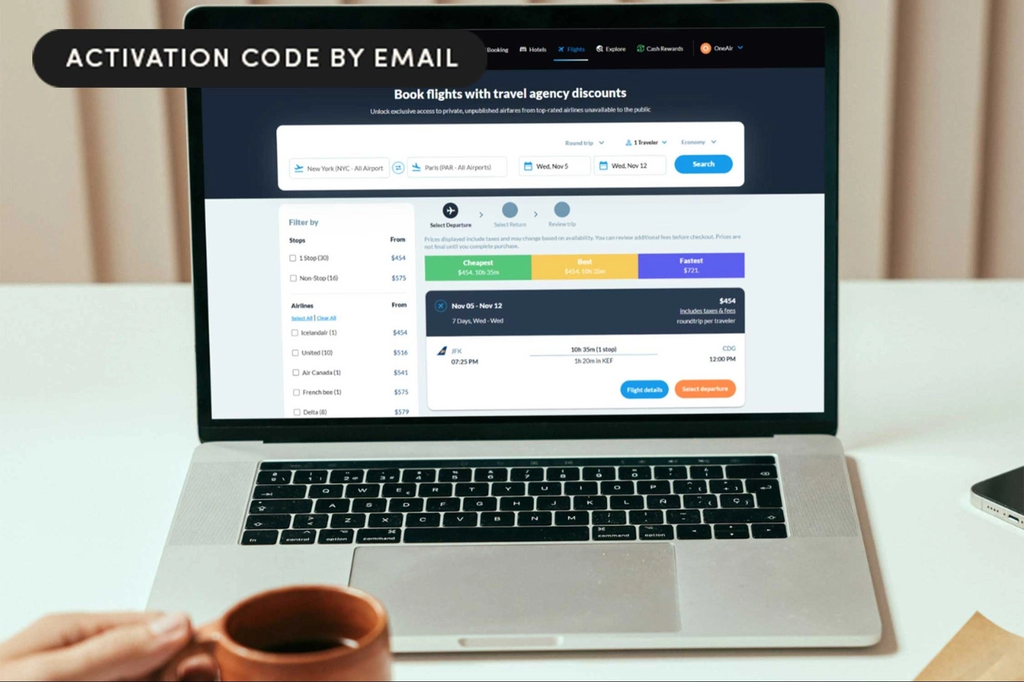 Unlock Up to 60% Savings on Flights & Hotels with OneAir Elite Subscription