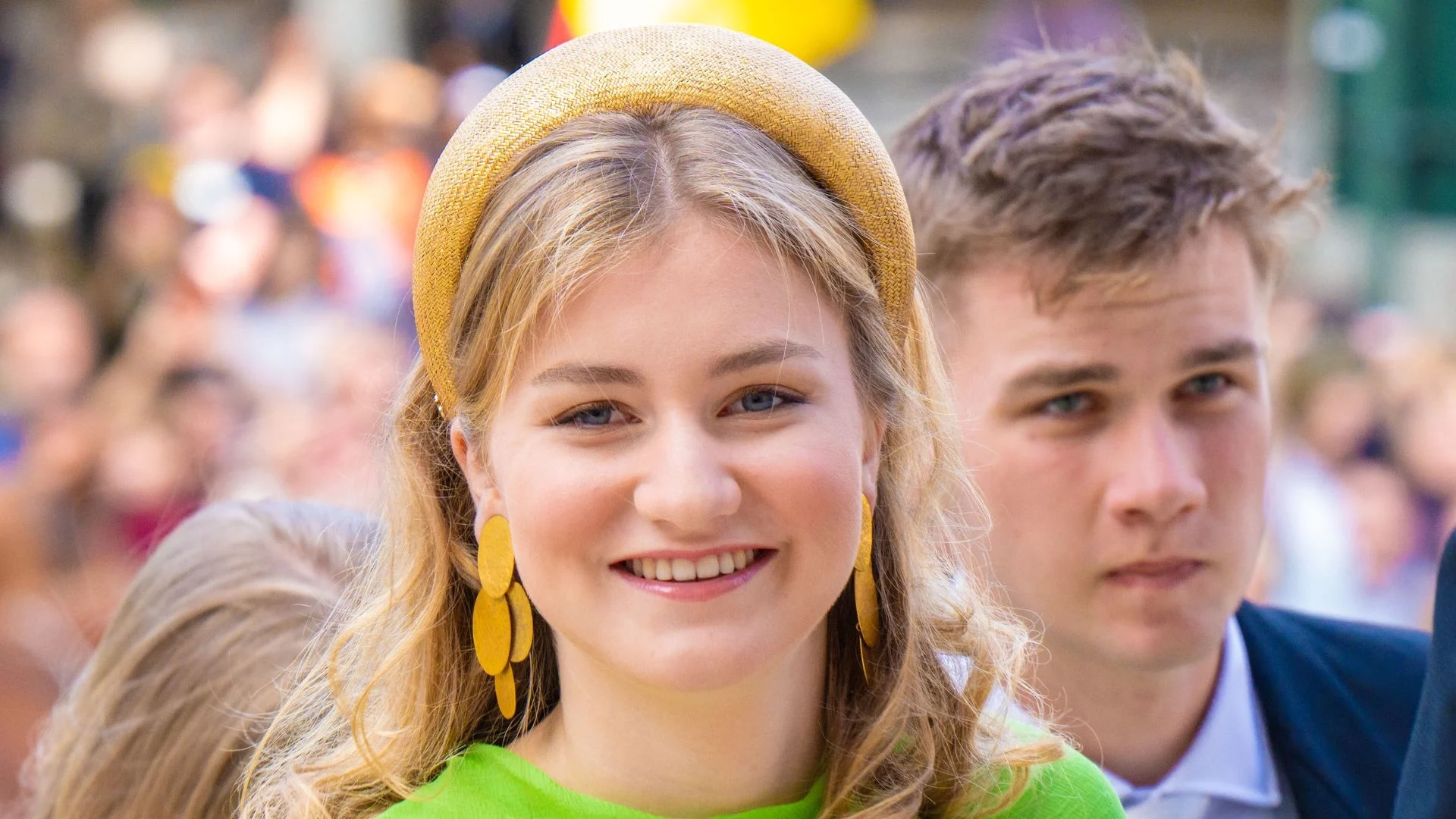 Princess Elisabeth Stuns in Natan Dress at Belgium's National Day