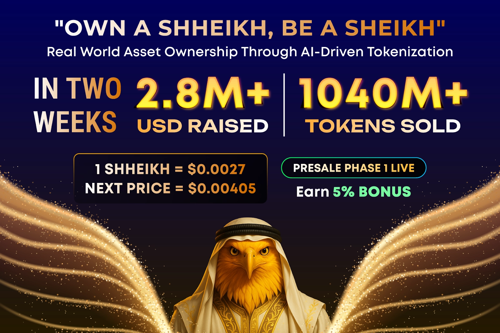 Revolutionary SHHEIKH Token Surges 60% in 2 Weeks: Next Bitcoin or Solana?