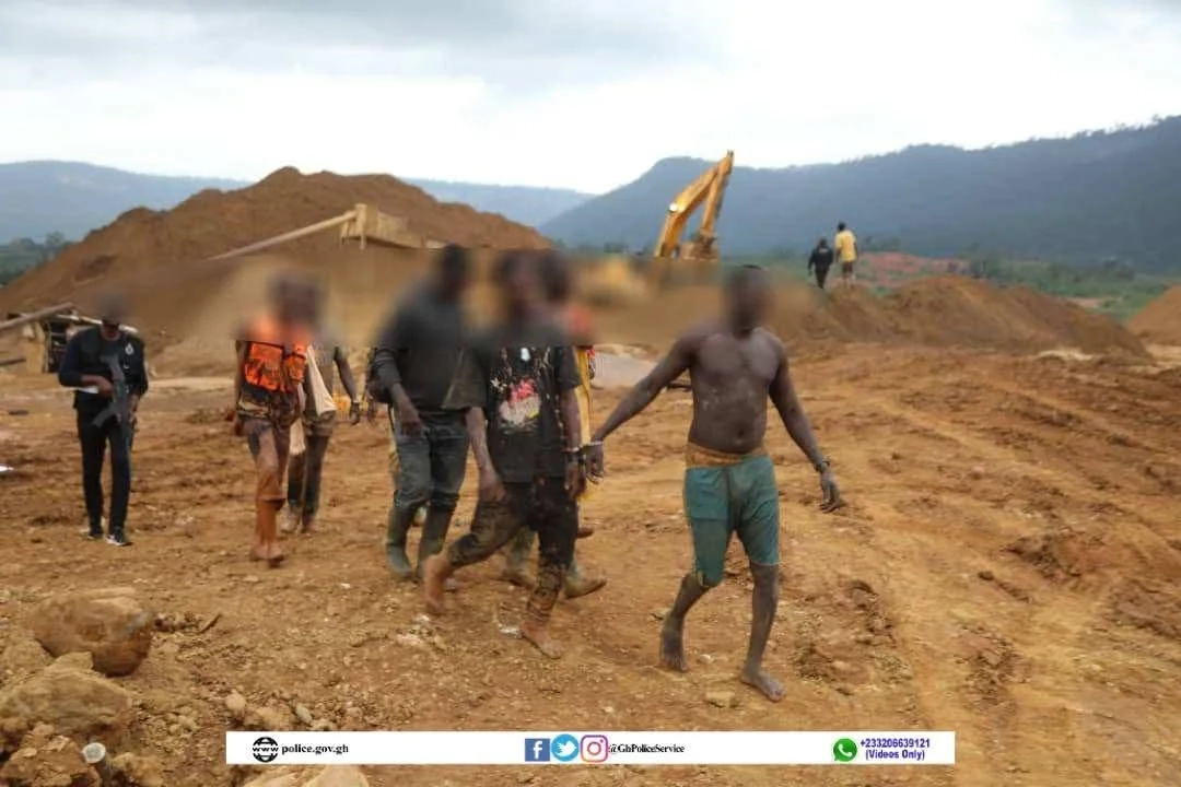 27 Arrested in Anti-Illegal Mining Operation in Eastern Region, Ghana