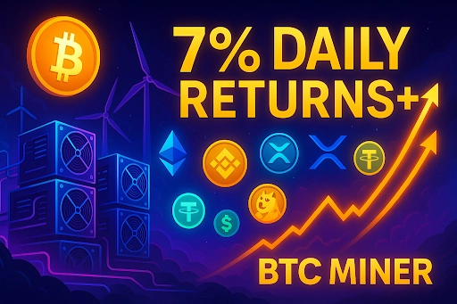 BTC Miner Cloud Mining: Earn up to 7% Daily with Hassle-Free Contracts