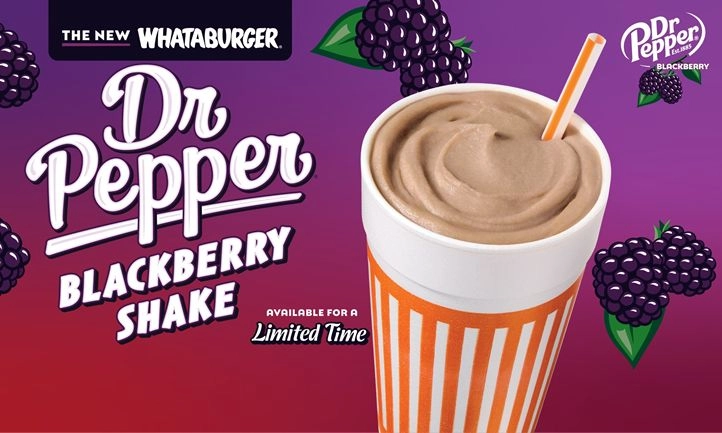 Velvety Dr Pepper Blackberry Shake Launches Aug. 5 - Limited Time Offer!