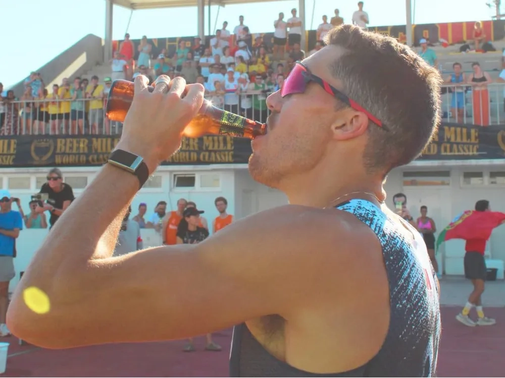 Windsor's Corey Bellemore Breaks Beer Mile World Record in Lisbon 2025