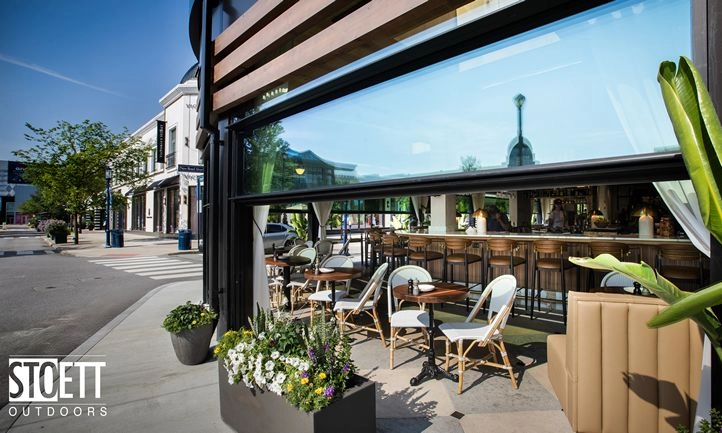 Bar Italia Elevates Dining Experience with Panora Retractable Glass Wall System from Stoett Outdoors