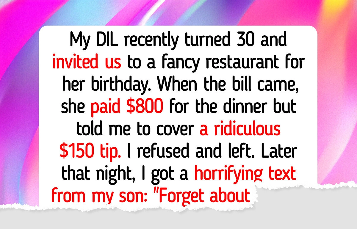 Family Feud Erupts Over Birthday Dinner Tip: Am I in the Wrong?
