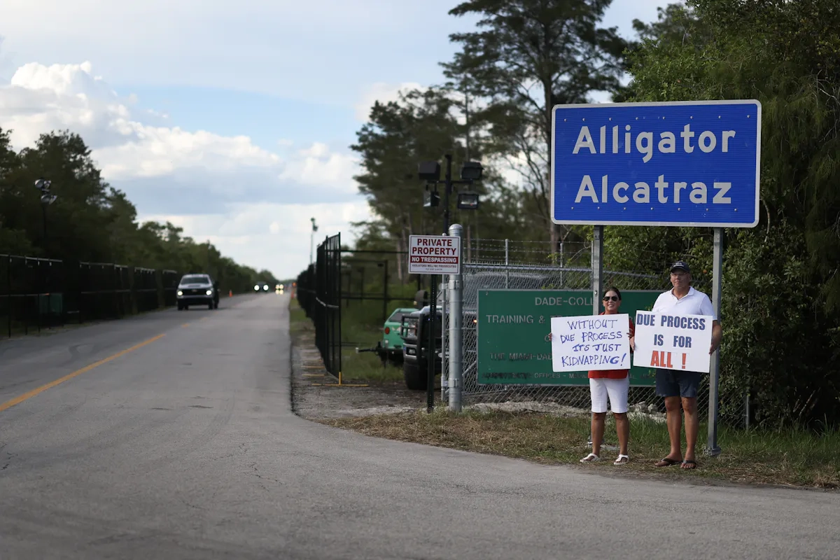 Federal Judge Halts Construction of Trump's Alligator Alcatraz Detention Facility