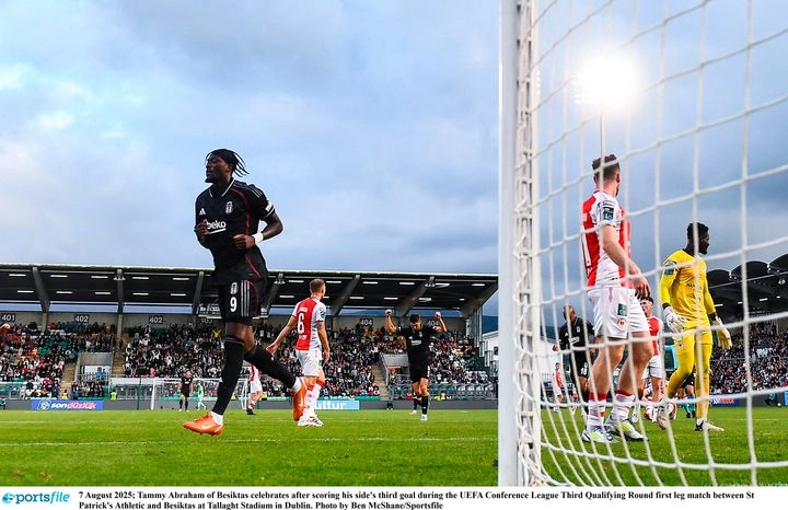 Tammy Abraham's Hat-Trick Leads Besiktas to Victory Over St Patrick's Athletic
