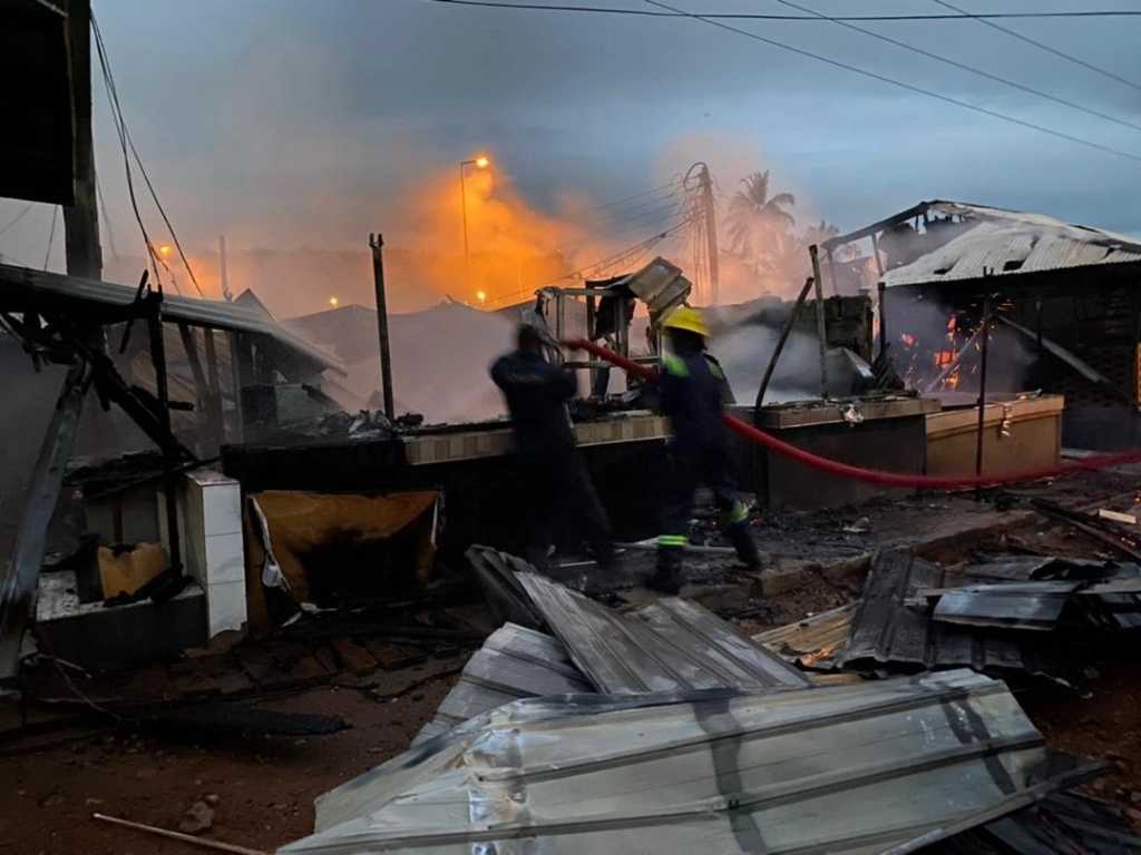 Swift Action by Fire Officers Saves Nogora Junction from Devastating Blaze