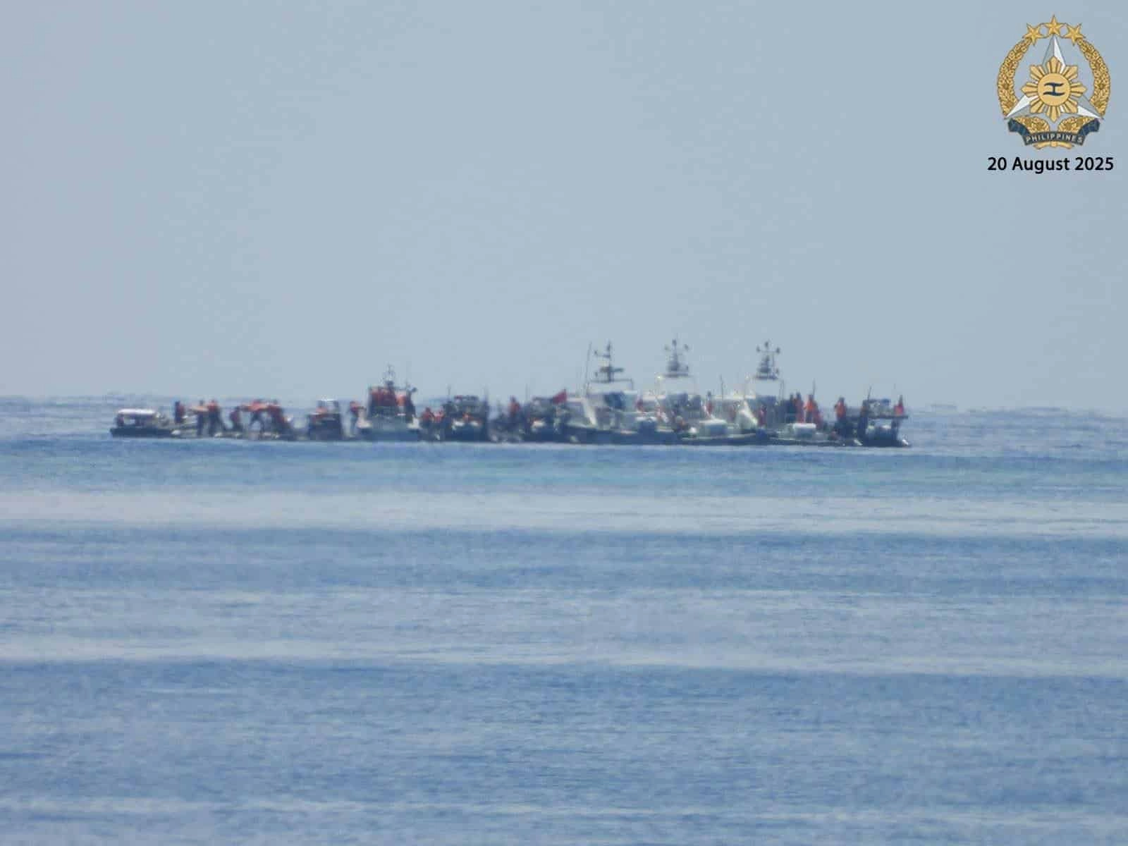 Chinese Aggression in Ayungin Shoal: Armed Boats Deployed by China Coast Guard