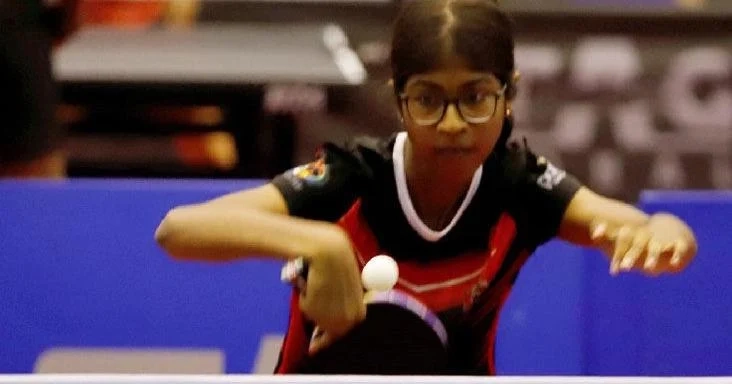 Elizabeth Rajah Shines in National Junior Table Tennis Championships, Captures Triple Crown